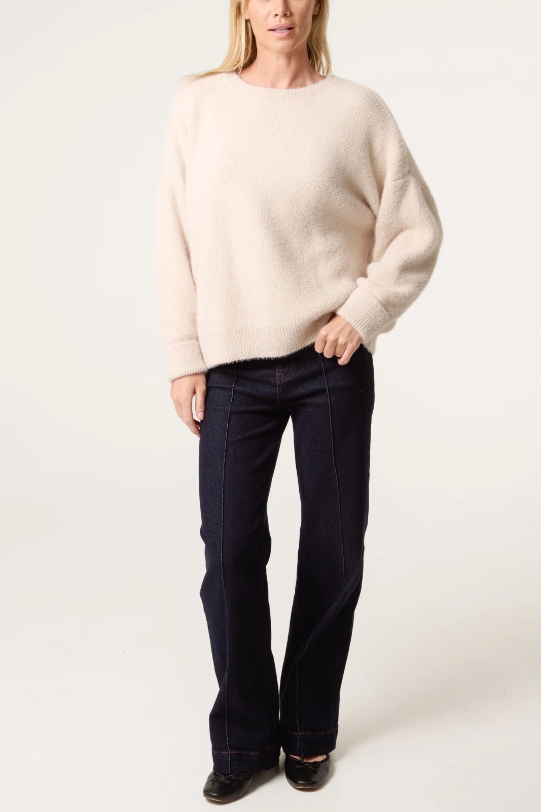 ESSENTIAL FLUFFY LONG SLEEVE JUMPER