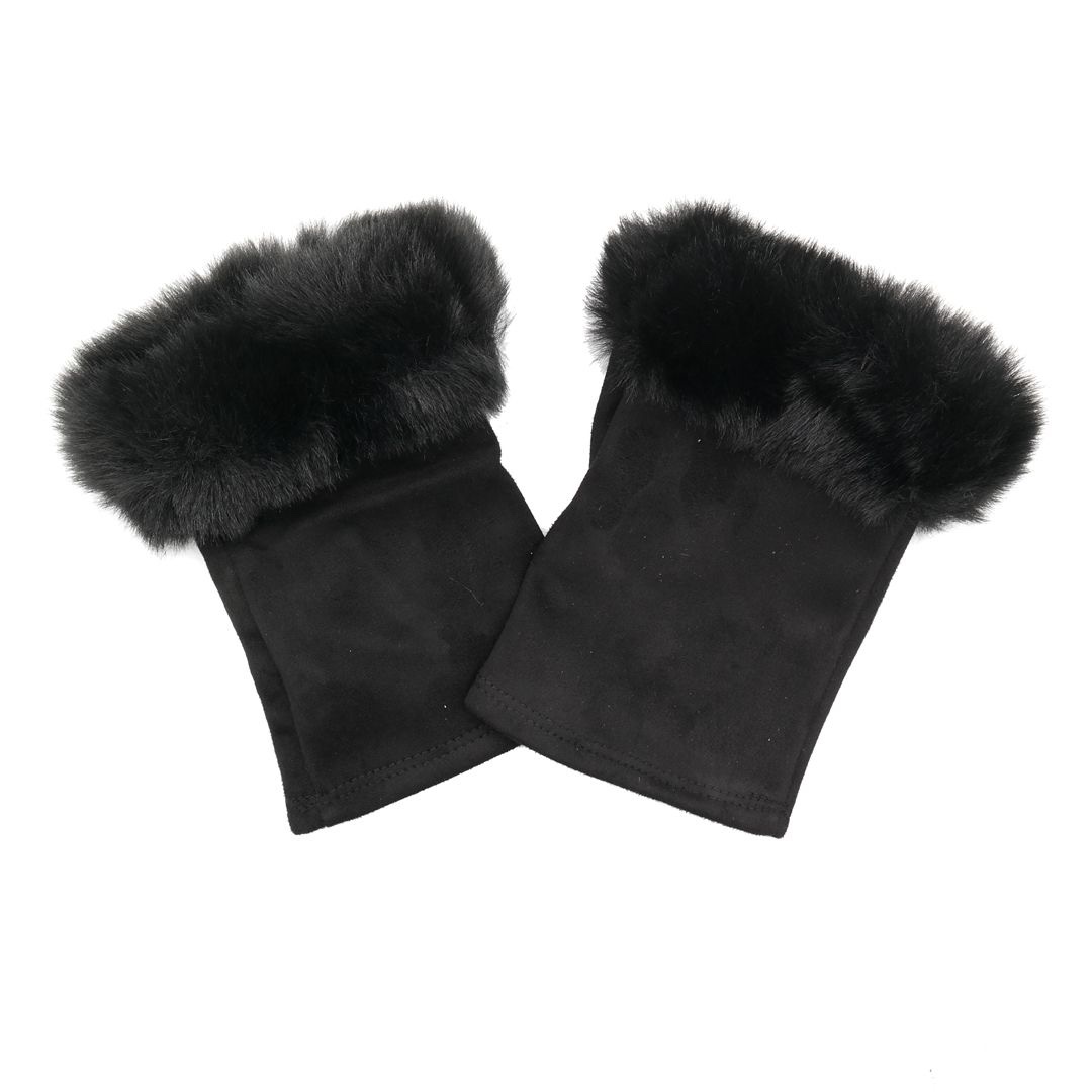 Faux Fur Fingerless Gloves