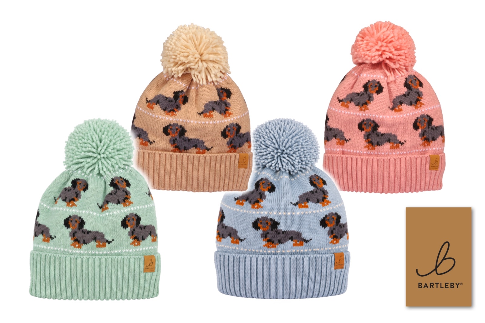 Waterproof Bobble Hat - Dachshund