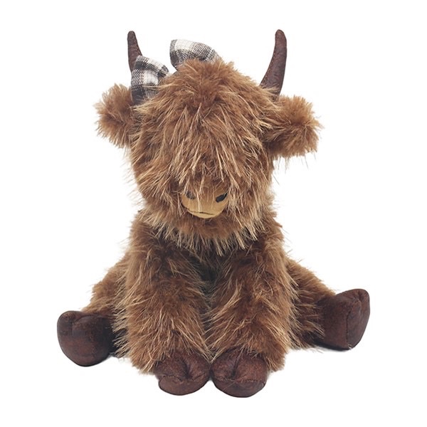 Long Hair Doorstop Highland Cow Hatty Small